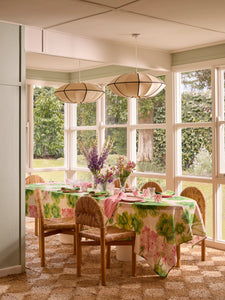 Geranium Multi | Linen Tablecloth