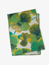 Load image into Gallery viewer, Wild Pansy Verde Linen Tablecloth | Large