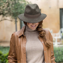 Load image into Gallery viewer, Boston Fedora | Dark Khaki