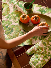 Load image into Gallery viewer, Heirloom Green Linen Tea Towel