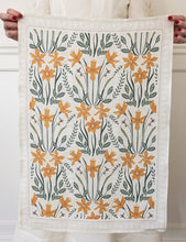 Load image into Gallery viewer, Daffodil 100% Linen Tea Towel