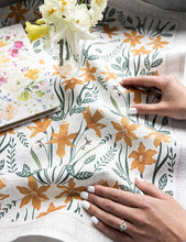 Load image into Gallery viewer, Daffodil 100% Linen Tea Towel