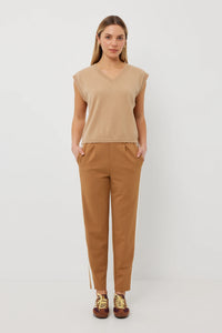 Bobbie Pants | Caramel + White