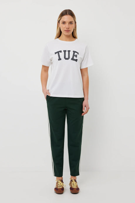 Band Tee | White/Tue