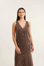 Load image into Gallery viewer, Tani Midi Linen Dress