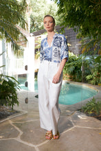 Load image into Gallery viewer, Taylor Botanical Blouse | Denim
