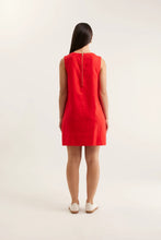 Load image into Gallery viewer, Vespa Linen Dress in Red