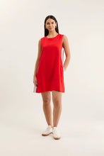 Load image into Gallery viewer, Vespa Linen Dress in Red