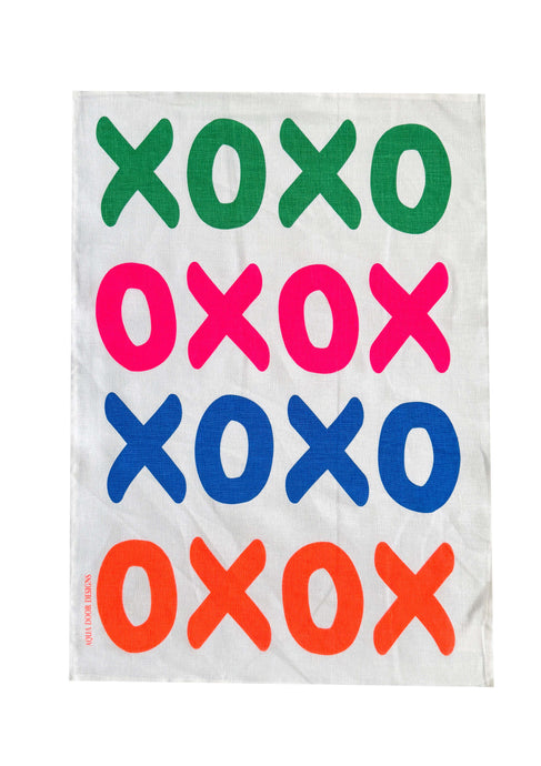 XOXO Linen Tea Towel | Bold