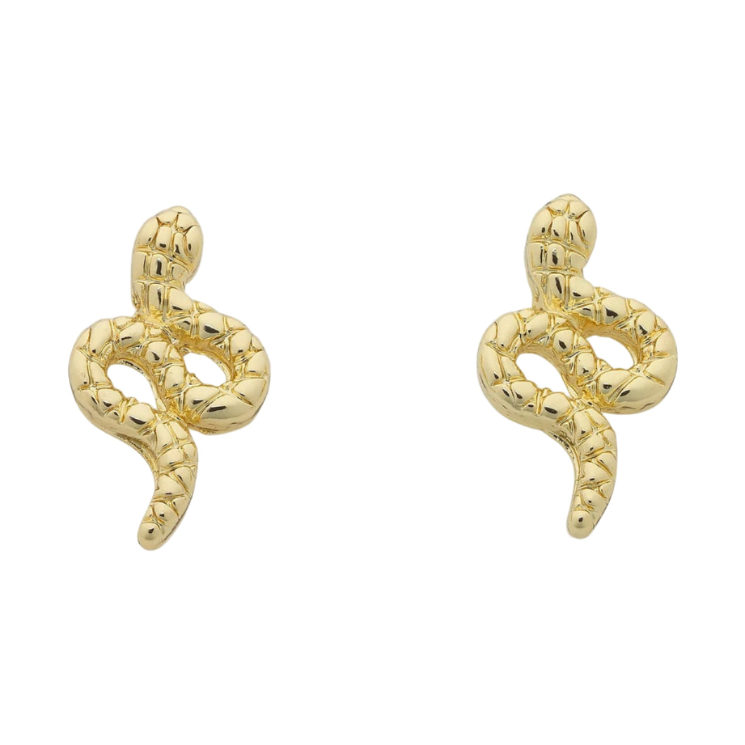 Petite Boa Earrings | Gold