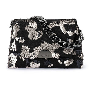 Brooklyn Shoulder Bag | Black Silver