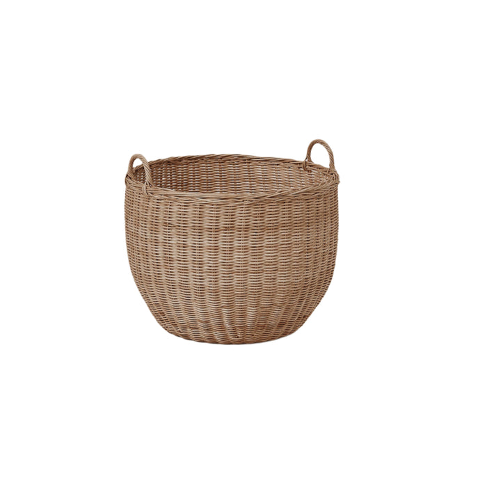 Round Rattan Basket | Brown