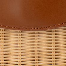 Load image into Gallery viewer, Elle Wicker Top Handle Bag | Tan