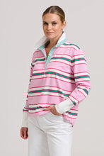 Load image into Gallery viewer, Rugby Sweatshirt Summer | Pink/Multi Stripe