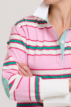 Load image into Gallery viewer, Rugby Sweatshirt Summer | Pink/Multi Stripe