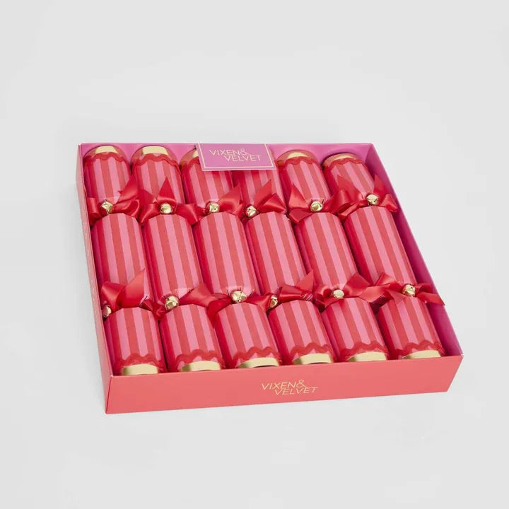 Scarlet Stripe Crackers Fuchsia