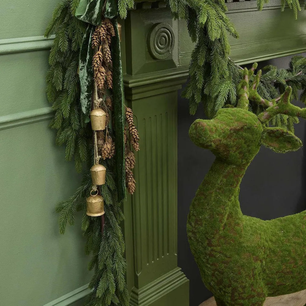 Mini Cow Bell Bunch Antique Gold