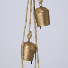 Load image into Gallery viewer, Mini Cow Bell Bunch Antique Gold