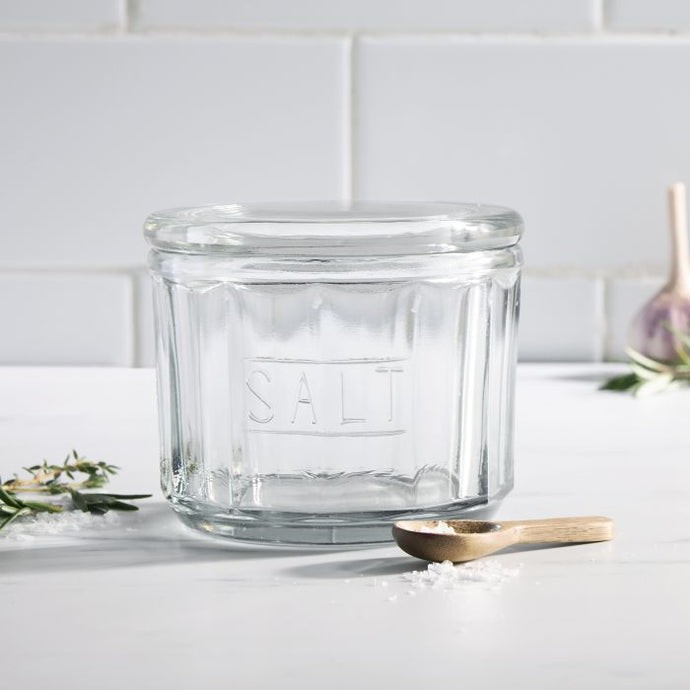 Eltham Glass Salt Jar with Scoop