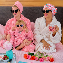 Load image into Gallery viewer, Embossed Flower Cosy Luxe Bath Robe | Cream