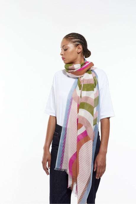 Gamma Scarf | Pink Khaki