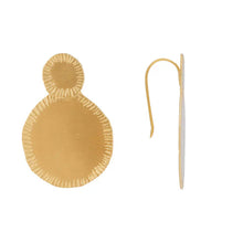 Load image into Gallery viewer, Gold Horizon Hoops