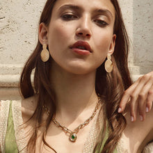 Load image into Gallery viewer, Gold Horizon Hoops