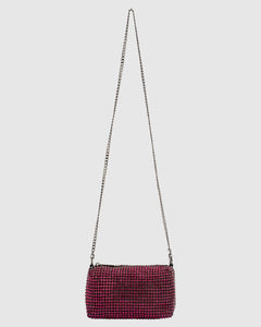 Robbie Crystal Loaf Bag | Fuchsia