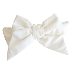 Linen Head Bow | Ivory
