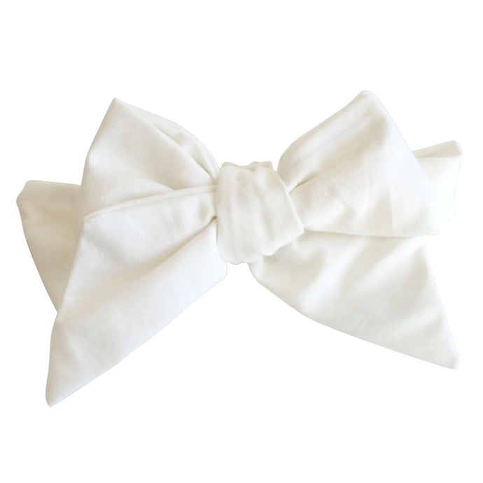 Linen Head Bow | Ivory