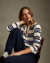 Load image into Gallery viewer, Love Sleeve Placket Pullover | Garnet Stripe