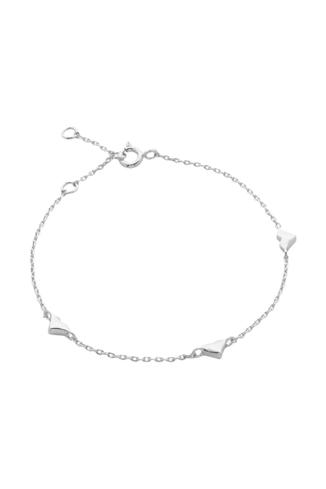 Mariel Silver Heart Bracelet