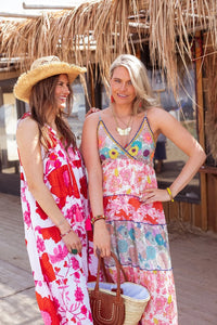 Flower Dress | White & Pink