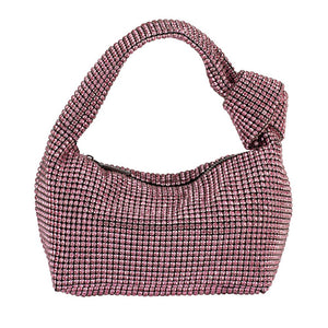 Polly Crystal Shoulder Bag | Pink