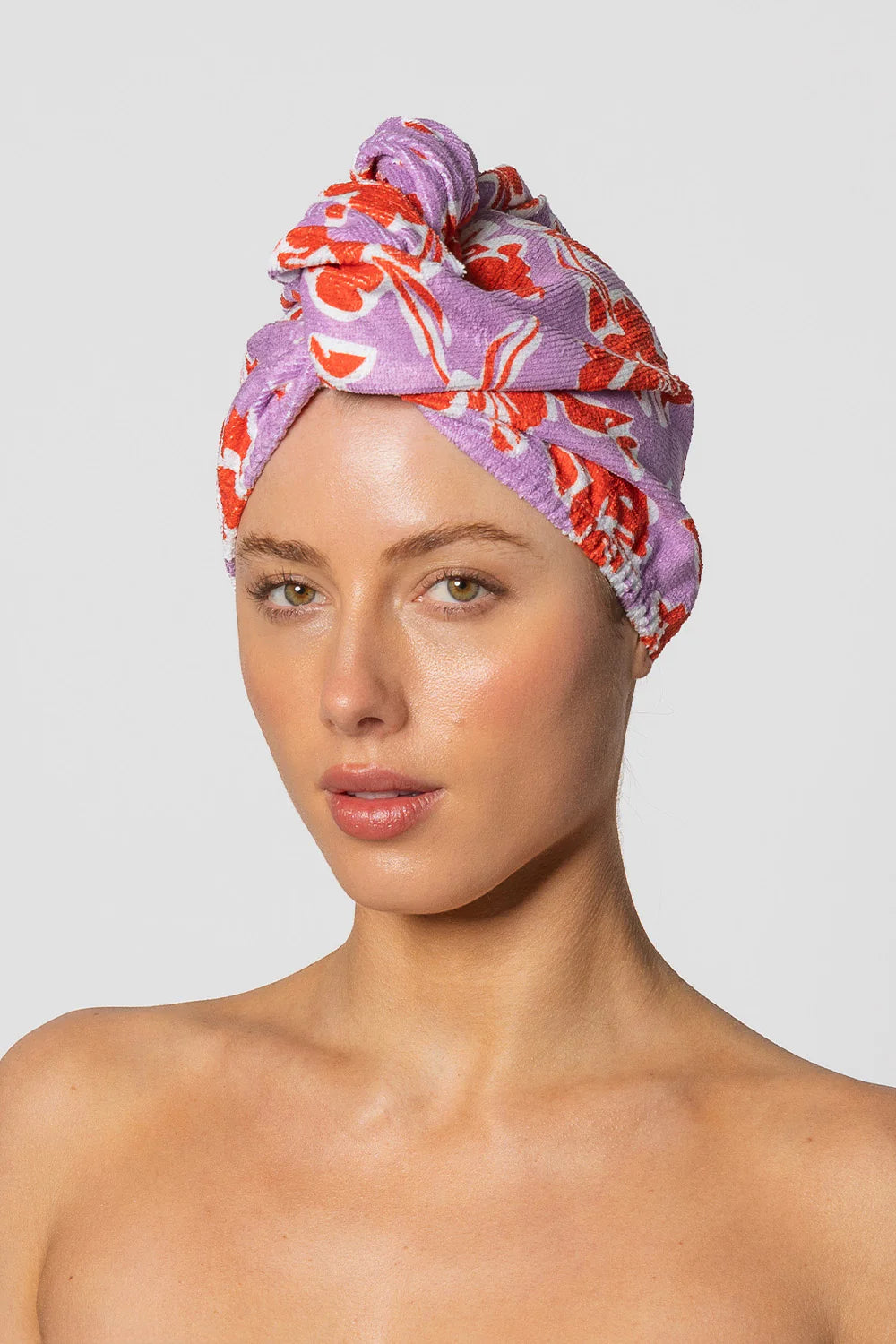 Riva Hair Towel Wrap | Hibiscus