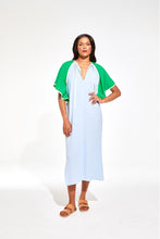 Load image into Gallery viewer, Zephyr Beth Dress | Green &amp; Blue