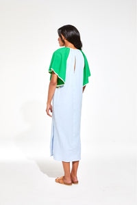 Zephyr Beth Dress | Green & Blue