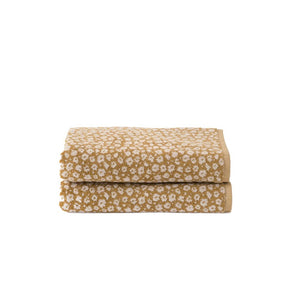 Forget Me Not Cotton Bath Mat | Citron/Nougat