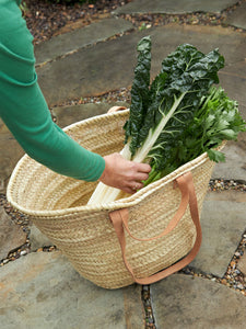 Moroccan Basket w/Long Handles