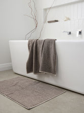 Load image into Gallery viewer, Stripe Cotton Bath Mat | Cocoa/Bone