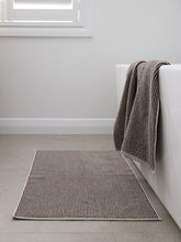 Load image into Gallery viewer, Stripe Cotton Bath Mat | Cocoa/Bone