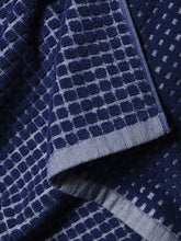 Load image into Gallery viewer, Nero Cotton Hand Towel | Cobalt/Cream
