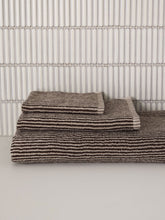 Load image into Gallery viewer, Stripe Cotton Bath Mat | Cocoa/Bone