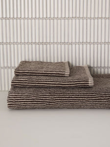 Stripe Cotton Bath Mat | Cocoa/Bone