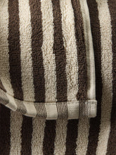 Load image into Gallery viewer, Wide Stripe Cotton Hand Towel | Cocoa/Bone
