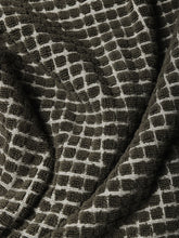 Load image into Gallery viewer, Close-up of textured fabric with a grid pattern