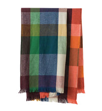 Load image into Gallery viewer, Cabin Wool Blanket | Spirulina/Multi