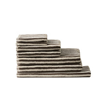 Load image into Gallery viewer, Wide Stripe Cotton Hand Towel | Cocoa/Bone