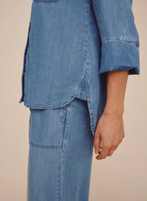 Load image into Gallery viewer, Shirt Tail Button Down | Indigo Harbour Wash