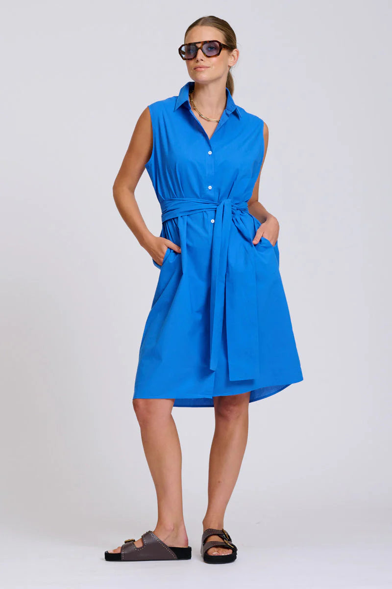 The Sandra Shirtdress | Royal Blue